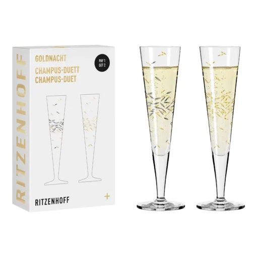 Goldnacht Champagnerglas-Set H22 Von Ritzenhoff Design Team – Bild 17