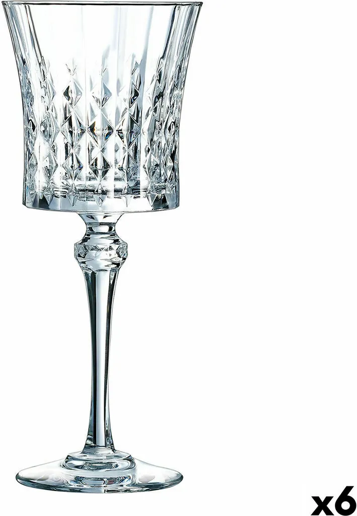 Weinglas Cristal D’Arques Paris Lady Diamond Durchsichtig Glas (19 Cl) (Pack 6x) 2 Weinglas Cristal D’Arques Paris Lady Diamond Durchsichtig Glas (19 Cl) (Pack 6x) – Bild 2