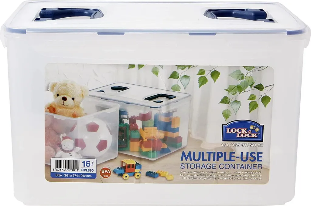 Lock&Lock - Lock & Lock Frischhaltebox 16 L Mit 2 Griffen 4 Lock&Lock - Lock & Lock Frischhaltebox 16 L Mit 2 Griffen – Bild 4