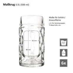 6er Set Maßkrug 0,5L Geeicht Halber Liter Bierkrug Bierglas Perfekt Geeignet Für Gastronomie 15 6er Set Maßkrug 0,5L Geeicht Halber Liter Bierkrug Bierglas Perfekt Geeignet Für Gastronomie -Qualitätsladen Für Geschirr 3da49adcc7eb0c80c0ea82c338880c1d
