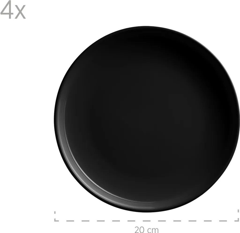 Mäser 931961 Kombiservice Alenia Für 4 Personen, Steinzeug, Schwarz (1 Set, 16-teilig) 4 Mäser 931961 Kombiservice Alenia Für 4 Personen, Steinzeug, Schwarz (1 Set, 16-teilig) – Bild 4
