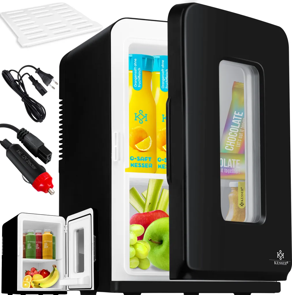 KESSER® 2in1 Mini Kühlschrank Kühlbox 15 Liter Kühl Und Heizfunktion Tragbarer AC DC 220-240V/12V Steckdose Und Zigarettenanzünder Warmhaltebox Mini-Thermobox Auto Büros Zimmer Camping Garten , Farbe:Schwarz, Größe:15L 2 KESSER® 2in1 Mini Kühlschrank Kühlbox 15 Liter Kühl Und Heizfunktion Tragbarer AC DC 220-240V/12V Steckdose Und Zigarettenanzünder Warmhaltebox Mini-Thermobox Auto Büros Zimmer Camping Garten , Farbe:Schwarz, Größe:15L – Bild 2