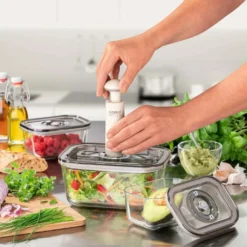 Caso Vakuum-Frischebehälter 3er Set - Für Platzsparende Aufbewahrung (1er Pack) 32 Caso Vakuum-Frischebehälter 3er Set - Für Platzsparende Aufbewahrung (1er Pack) -Qualitätsladen Für Geschirr 420e3e1a5fb46768e2475a15db9552b5