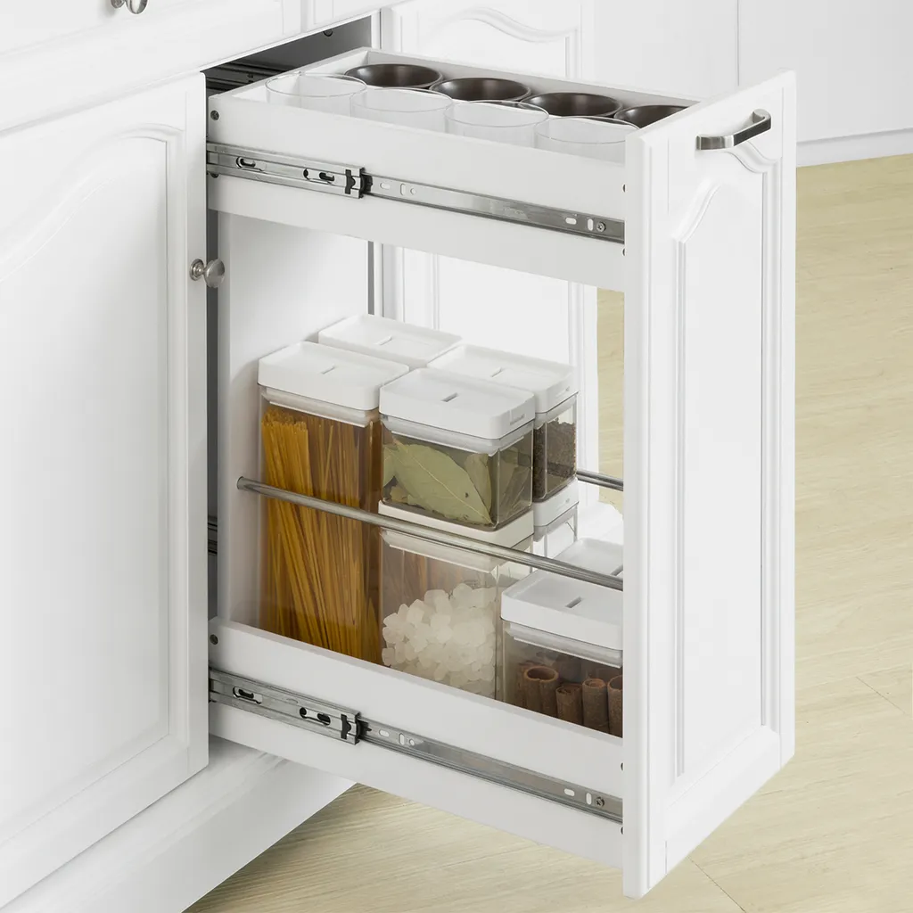 SoBuy FKW100-WN Kücheninsel Mit Arbeitsplatte Küchenwagen Mit 2 Türen Und Ausziehbarem Flaschenhalter Küchenschrank Sideboard Küchentrolley Weiß BHT Ca.: 115x90x46cm 7 SoBuy FKW100-WN Kücheninsel Mit Arbeitsplatte Küchenwagen Mit 2 Türen Und Ausziehbarem Flaschenhalter Küchenschrank Sideboard Küchentrolley Weiß BHT Ca.: 115x90x46cm – Bild 7