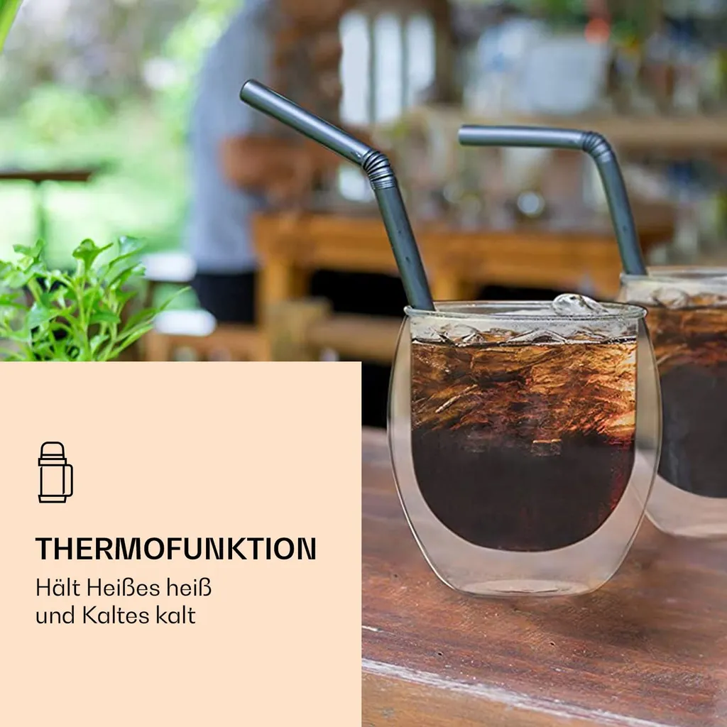 6x 410ml DUOS Doppelwandige JUMBO-Thermogläser Für Latte Macchiato, Cappuchino 4 6x 410ml DUOS Doppelwandige JUMBO-Thermogläser Für Latte Macchiato, Cappuchino – Bild 4
