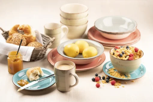 Mäser 931876 Tafelservice Lumaca Für 6 Personen, Steinzeug, Olivegrün (1 Set, 18-teilig) – Bild 5