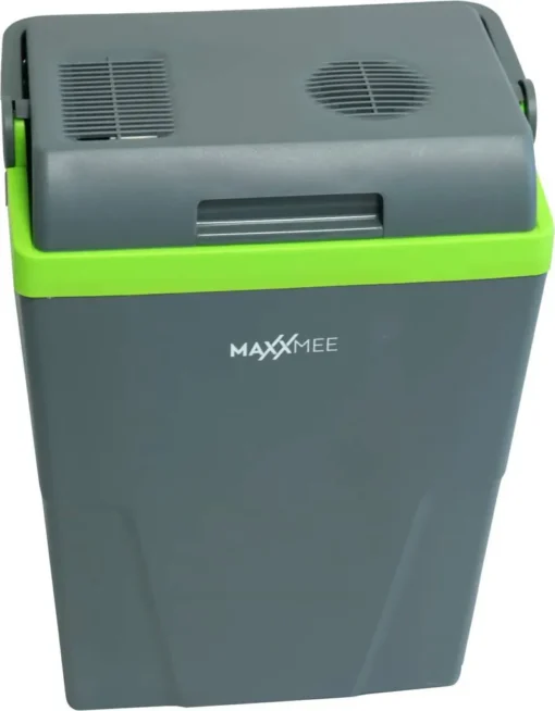 MAXXMEE Kühlbox - Wahlweise Via Netzkabel Oder KFZ-Anschluss - 22l Volumen - Grau/limegreen Kühlbox Camping Kühlschrank 22L Auto 12V 230V Thermobox Elektrisch Picknick Grau – Bild 8
