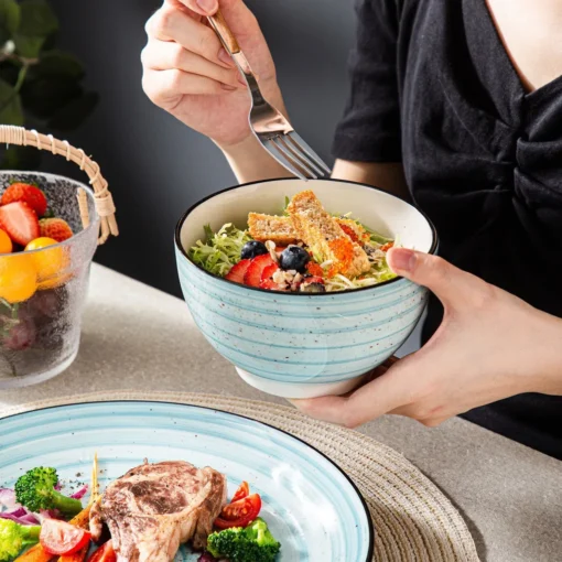 Vancasso Kombiservice »BONBON« Gesschirrset Aus Steinzeug, 24 Teiliges Tafelservice Set, Vintage Aussehen – Bild 5