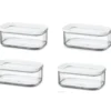 Mepal 106914030600 Modula Vorratsdose, Kunststoff, 425 Ml, Transparent/weiß (4 Stück)