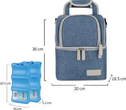 Muttermilch-Kühltasche Mit Kühlakkus, Doppellagig, Passend Für 3 Flaschen, Bis Zu 255 Ml, Für Stillen, Muttermilch, Pumpbeutel, Rucksack ,Denim Blue 13 Muttermilch-Kühltasche Mit Kühlakkus, Doppellagig, Passend Für 3 Flaschen, Bis Zu 255 Ml, Für Stillen, Muttermilch, Pumpbeutel, Rucksack ,Denim Blue -Qualitätsladen Für Geschirr 459a6d9ff1cf461527c1124e71f641ab