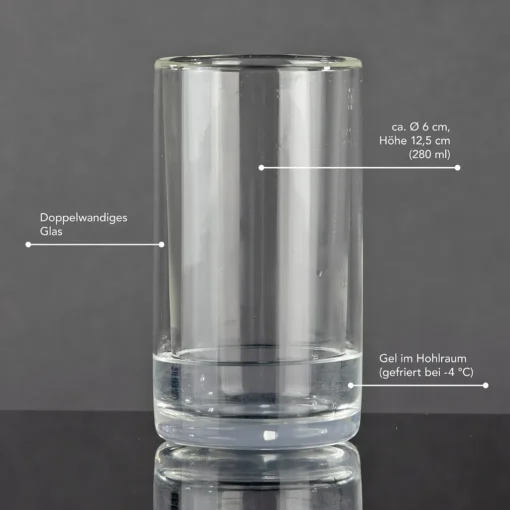 GOURMETmaxx Glas Selbstkühlend - 2er-Set Je 280 Ml – Bild 5