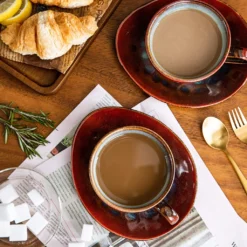 Vancasso Kaffeeservice »STARRY« 8-tlg Steinzeug Kaffeeset Mit Kaffeetasse, Untertasse -Qualitätsladen Für Geschirr 45b2489dfce232c8f7911f1dcdc36e49