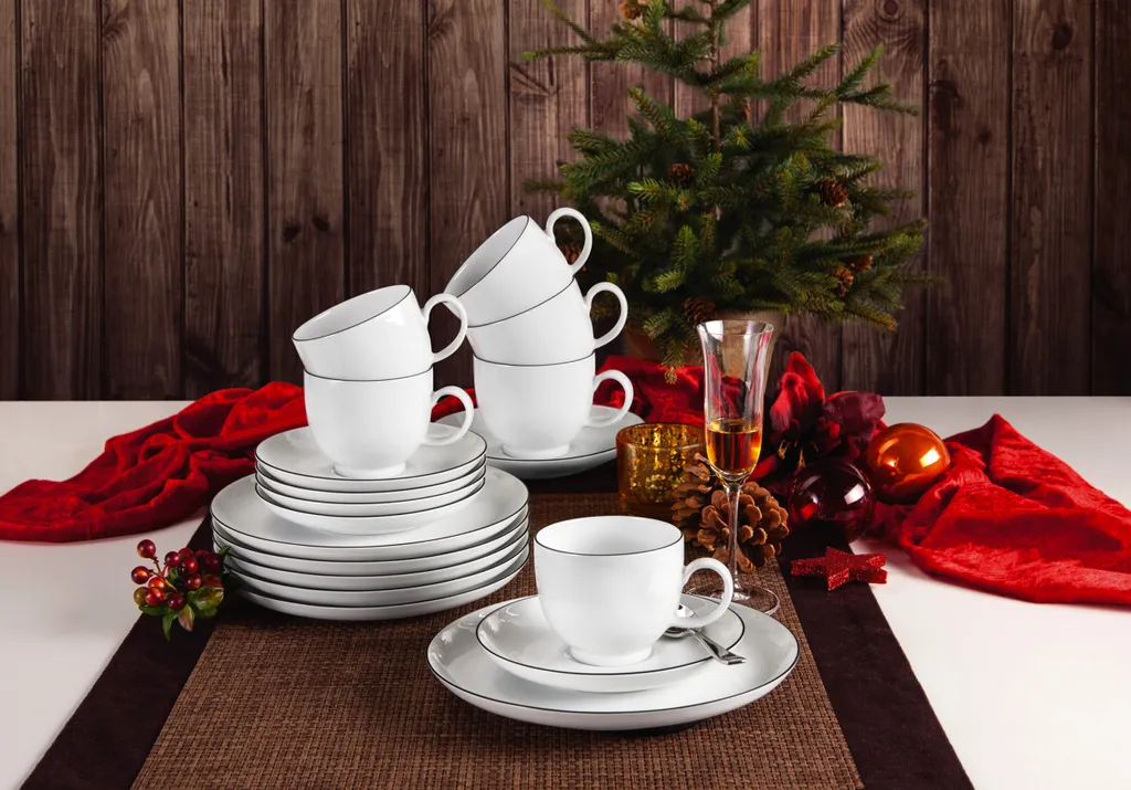 Seltmann Weiden Kaffeeservice Lido Schwarz Mit Farbrand Zeitlos 3 Seltmann Weiden Kaffeeservice Lido Schwarz Mit Farbrand Zeitlos – Bild 3