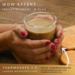 Felino® Latte Macchiato Gläser Doppelwandige Thermogläser Set [6 Stück] [350 Ml] Glas Tassen Groß Für Cappuccino, Kaffee, Espresso -Qualitätsladen Für Geschirr 46669e6f0505fdc646fb70141570f4f4