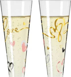 Goldnacht Champagnerglas-Set F23 Von Carolin Oliveira -Qualitätsladen Für Geschirr 46885908204d67282854bace06717c53