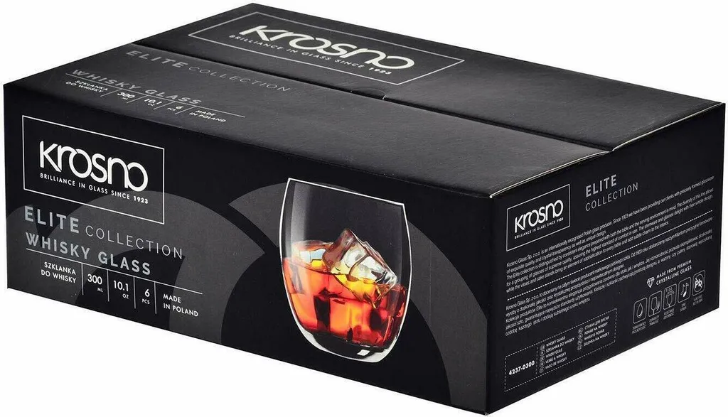 KROSNO Elite Whiskygläser, 6er-Set, 300 Ml 10 KROSNO Elite Whiskygläser, 6er-Set, 300 Ml – Bild 10