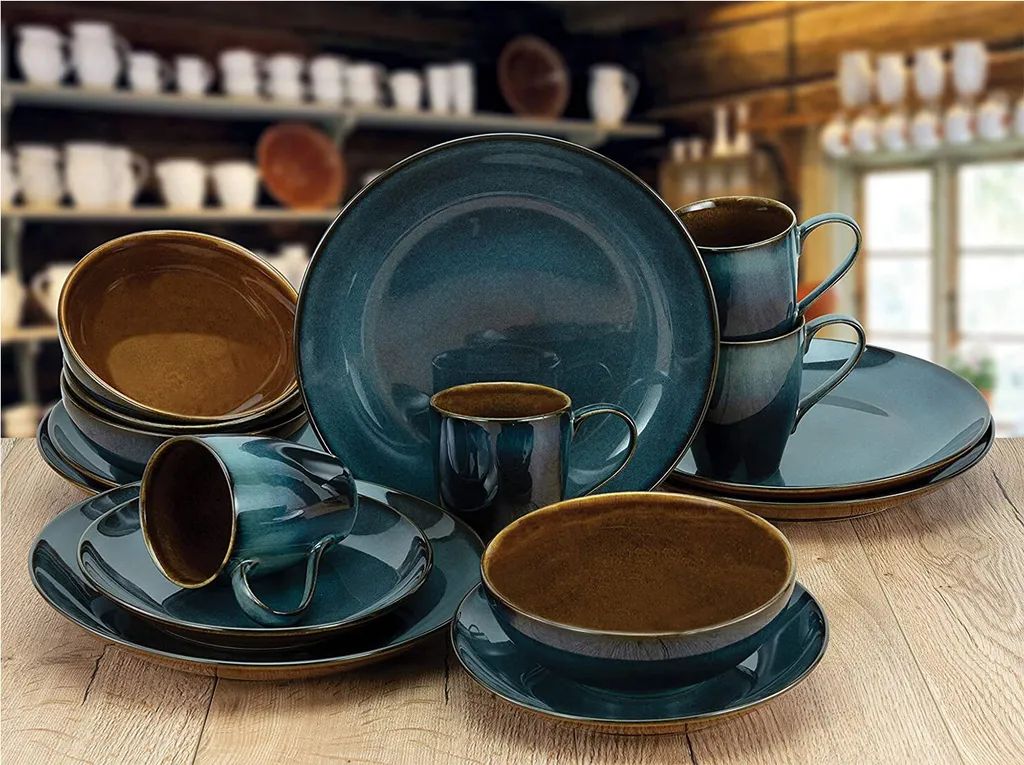 CreaTable 22861 Kombiservice Mallorca Für 4 Personen, Steinzeug, Mehrfarbig (1 Set, 16-teilig) 8 CreaTable 22861 Kombiservice Mallorca Für 4 Personen, Steinzeug, Mehrfarbig (1 Set, 16-teilig) – Bild 8