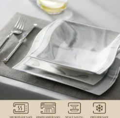 MALACASA, Serie Flora, 30 Tlg. Marmor Porzellan Geschirrset Kombiservice Tafelservice Mit Je 6 Kaffeetassen, 6 Untertassen, 6 Dessertteller, 6 Suppenteller Und 6 Flachteller 9 MALACASA, Serie Flora, 30 Tlg. Marmor Porzellan Geschirrset Kombiservice Tafelservice Mit Je 6 Kaffeetassen, 6 Untertassen, 6 Dessertteller, 6 Suppenteller Und 6 Flachteller -Qualitätsladen Für Geschirr 48d7778ca3a442583a015dfa0f106d26