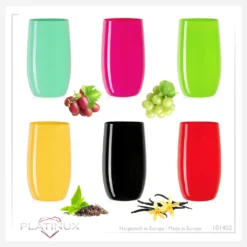 Bunte Elegante Trinkgläser 320ml (max. 400ml) Set 6 Teilig Wassergläser Saftgläser -Qualitätsladen Für Geschirr 498b4d71f433651e59338dd9082cbbee