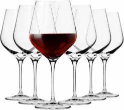 KROSNO Splendour Große Burgunder Rot-Weingläser, 6er-Set, 860 Ml