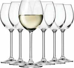 KROSNO Venezia Weißweinglas, 6er-Set, 250 Ml
