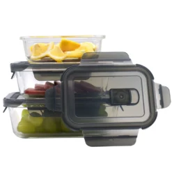 PIE LOCK Vorratsdosen 6 Teilig Eckig - Vorratsdosen Set Mikrowellengeeignete Essensbox Vorratsbehälter - Grau Glasdose Lunchbox Vorratsgläser Set 15 PIE LOCK Vorratsdosen 6 Teilig Eckig - Vorratsdosen Set Mikrowellengeeignete Essensbox Vorratsbehälter - Grau Glasdose Lunchbox Vorratsgläser Set -Qualitätsladen Für Geschirr 4bf6d9a4e152cb75ae1aac44cc98b033