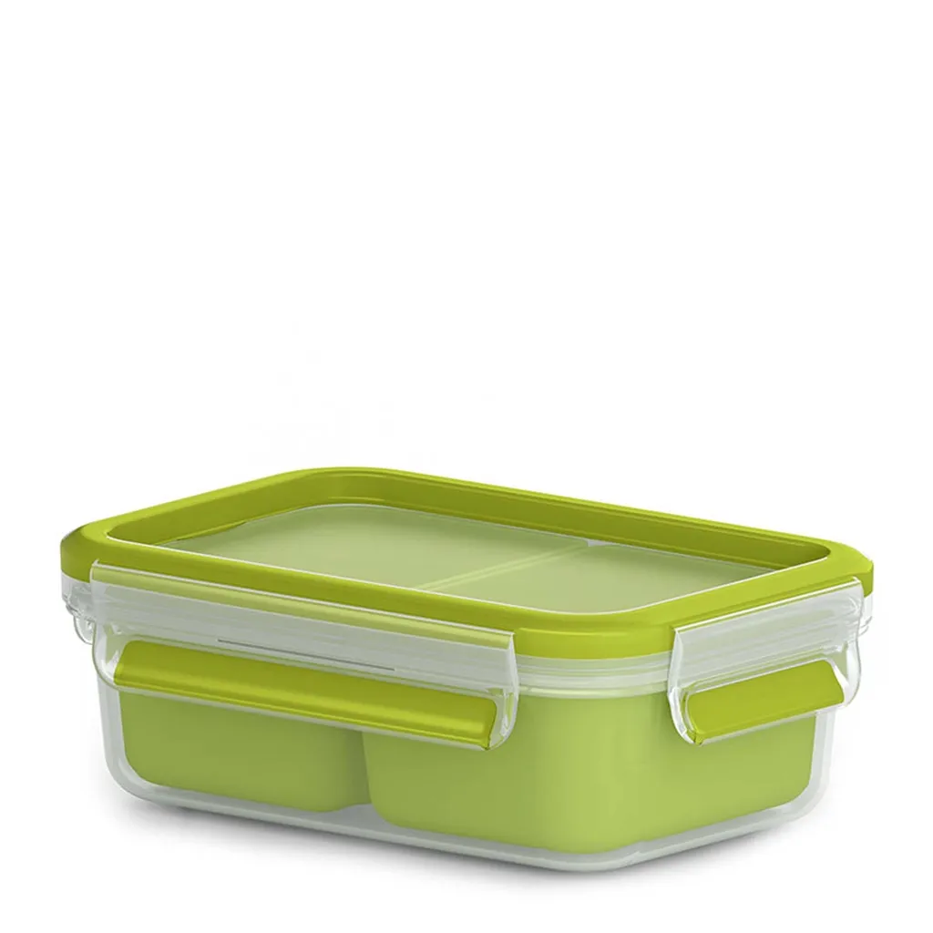 Emsa Snackbox CLIP & GO 0,55 Liter Transparent / Grün 4 Emsa Snackbox CLIP & GO 0,55 Liter Transparent / Grün – Bild 4