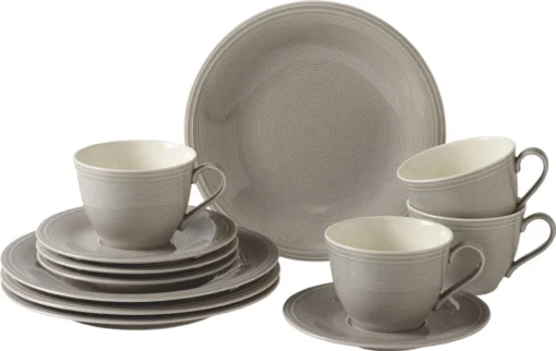 LIKE. BY Villeroy & Boch Color Loop Stone 12tlg Kaffeeset Kaffeeservice Geschirr