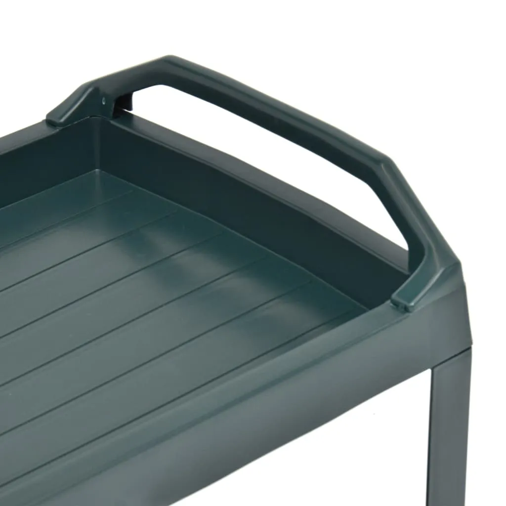VidaXL Getränkewagen Grün 69×53×72 Cm Kunststoff 5 VidaXL Getränkewagen Grün 69×53×72 Cm Kunststoff – Bild 5