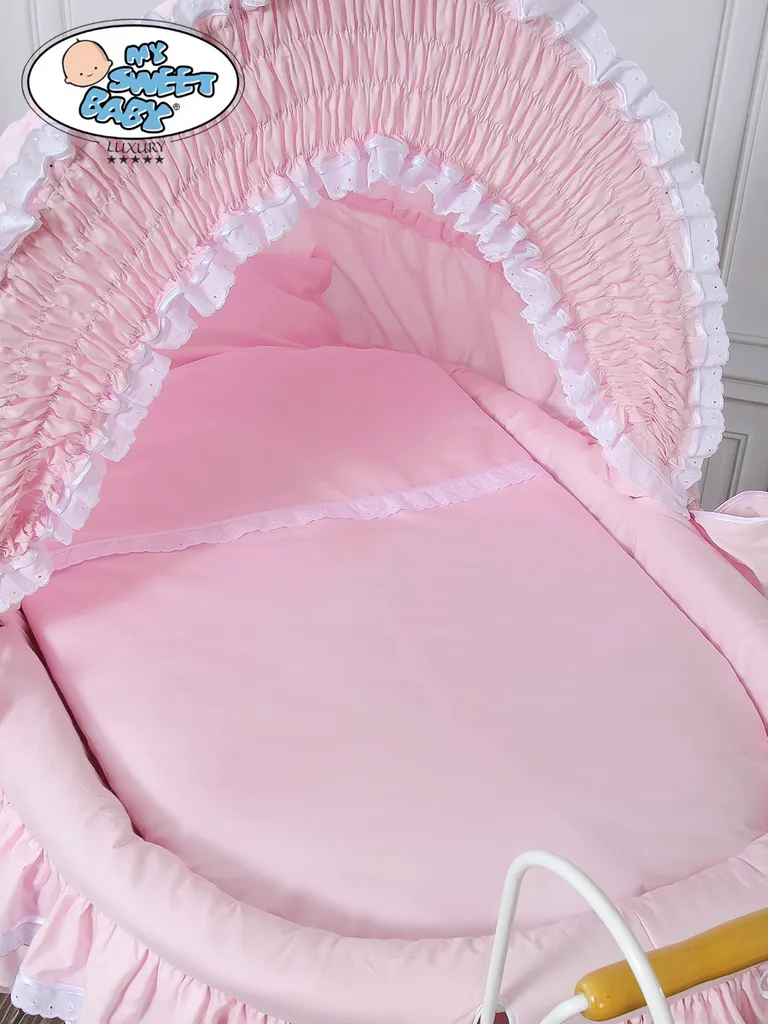 Stubenwagen Set Mit Ausstattung Rosa Für Mädchen Nostalgiestubenwagen Komplett KleinBaby 2 Stubenwagen Set Mit Ausstattung Rosa Für Mädchen Nostalgiestubenwagen Komplett KleinBaby – Bild 2