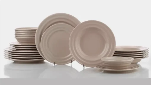 Kütahya Porselen 24 Teile Porzellan Geschirr Set Tuvana Pink PTN24Y2M0007 – Bild 7