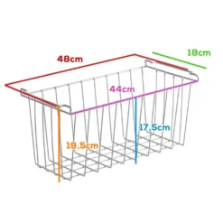 Aufbewahrungskorb 48cmx18cmx18cm, Einlegekorb, Gefrierschrank Organizer, Drahtkorb Aus Eisen Mit PE-Beschichtung, Weiß 11 Aufbewahrungskorb 48cmx18cmx18cm, Einlegekorb, Gefrierschrank Organizer, Drahtkorb Aus Eisen Mit PE-Beschichtung, Weiß -Qualitätsladen Für Geschirr 4ead5a3f49788bece5b45670be0516b8