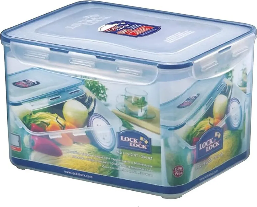 LocknLock Classic HPL838 Frischhaltedose 9L - Luft & Wasserdicht (1er Pack) 4 LocknLock Classic HPL838 Frischhaltedose 9L - Luft & Wasserdicht (1er Pack) – Bild 4