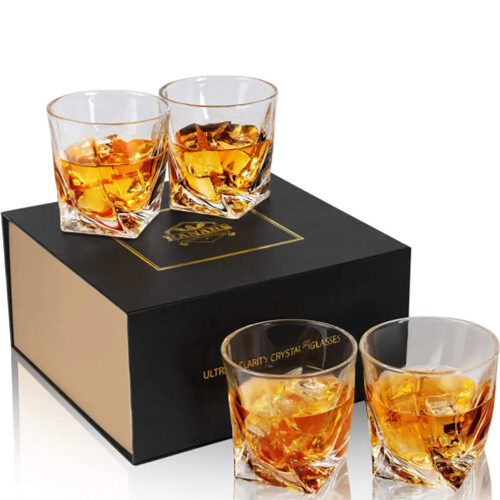 Whiskey Gläser Set Bleifrei Kristallgläser 4 Teilig 300 Ml Hochwertig Kanars 2 Whiskey Gläser Set Bleifrei Kristallgläser 4 Teilig 300 Ml Hochwertig Kanars – Bild 2
