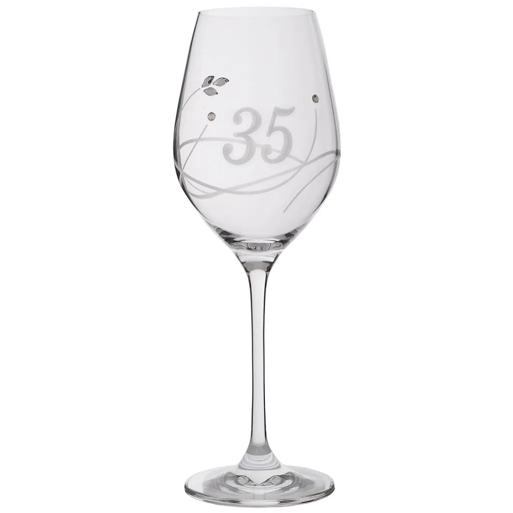 Swarovski Weinglas 360 Ml - 35-jähriges Jubiläum 4 Swarovski Weinglas 360 Ml - 35-jähriges Jubiläum – Bild 4