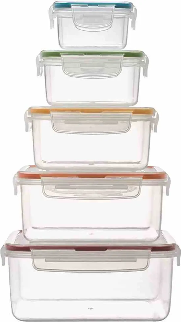 Lock&Lock HPL980CLQ5 Frischhaltedosen 5er Set - Luft & Wasserdicht (1er Pack) 2 Lock&Lock HPL980CLQ5 Frischhaltedosen 5er Set - Luft & Wasserdicht (1er Pack) – Bild 2