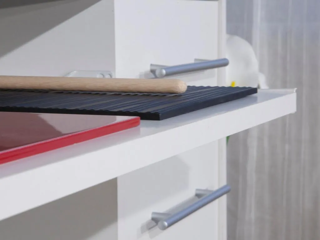 Küchenbuffet Buffetschrank Mit 3 Türen & 2 Schubladen - Weiß - ASTRID 2 Küchenbuffet Buffetschrank Mit 3 Türen & 2 Schubladen - Weiß - ASTRID – Bild 2