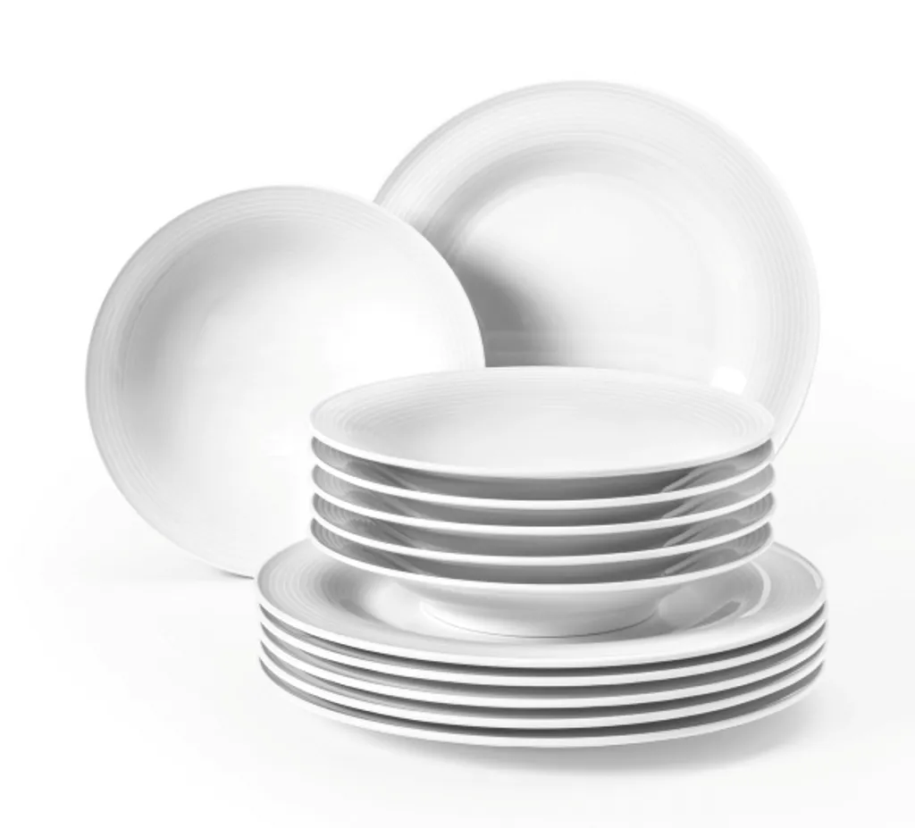 Seltmann Weiden Tafelservice 12-teilig BT Beat Weiss 6 Seltmann Weiden Tafelservice 12-teilig BT Beat Weiss – Bild 6