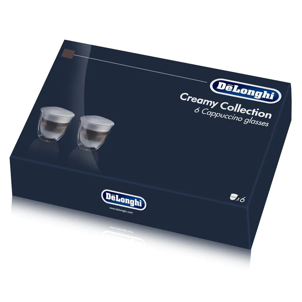 De'Longhi Delonghi Creamy Collection Box 6er Set Cappuccino Gläser DLSC301 (1er Pack) 1 De'Longhi Delonghi Creamy Collection Box 6er Set Cappuccino Gläser DLSC301 (1er Pack)