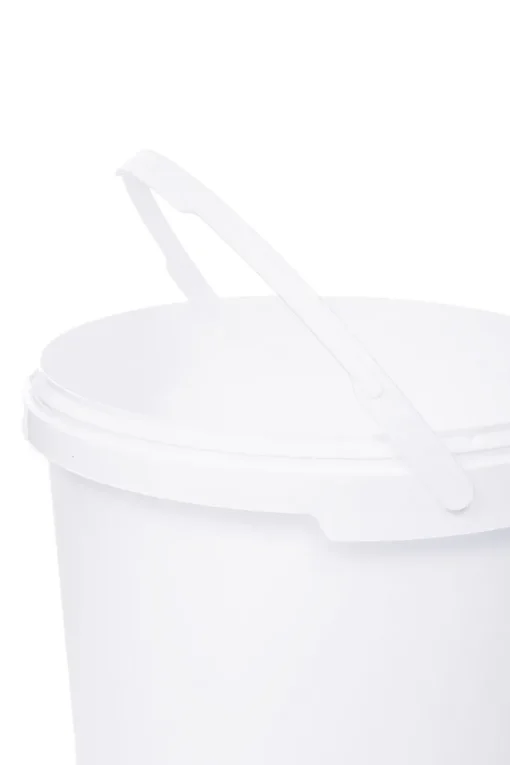 Eimer Mit Deckel Und Henkel Weiß Lebensmittelecht, Stabil, Luftdicht - Plastikeimer Mit Griff Bügel Lebensmitteleimer, Anzahl:1, Farbe:Weiß, Größe:3L – Bild 5