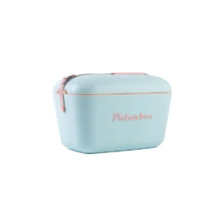 Kühlbox | Passive Kühlbox | Kühltaschen Polar In Retro Vintage Design Aus Kunststoff Mit Polystyrol (Airpop) Thermische Isolierung, 12L In Hellblau