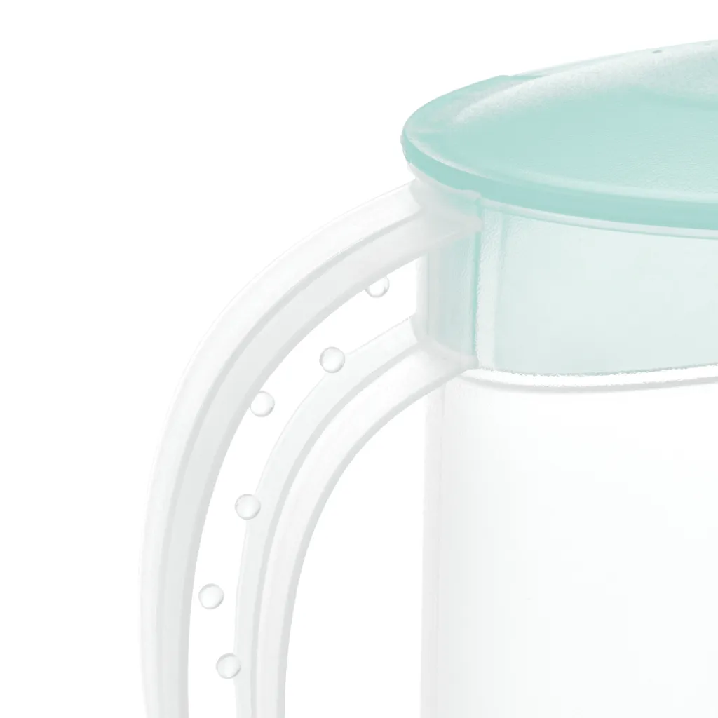 Premium Saftkanne, 2 Liter Fassungsvermögen, Mit Vielseitigem Deckel Und Integrierter Maßeinteilung Für Kalte Getränke Wie Saft, Eistee, Wasserkaraffe Aus Kunststoff 3 Premium Saftkanne, 2 Liter Fassungsvermögen, Mit Vielseitigem Deckel Und Integrierter Maßeinteilung Für Kalte Getränke Wie Saft, Eistee, Wasserkaraffe Aus Kunststoff – Bild 3