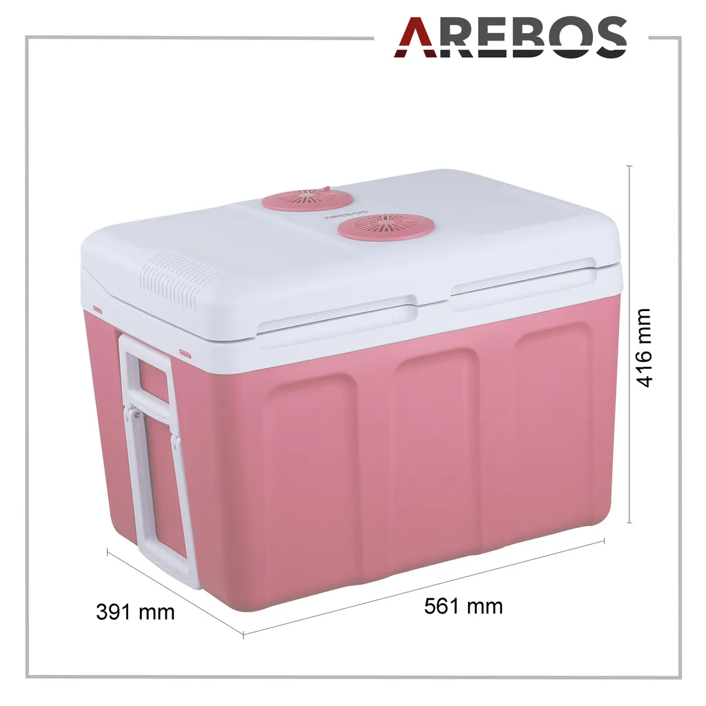 AREBOS Elektrische Kühlbox 40 Liter, Zum Kühlen Und Warmhalten, Mobil Kühlschrank Mit ECO Modus, 12/230 V Für Auto Und Steckdose 5 AREBOS Elektrische Kühlbox 40 Liter, Zum Kühlen Und Warmhalten, Mobil Kühlschrank Mit ECO Modus, 12/230 V Für Auto Und Steckdose – Bild 5