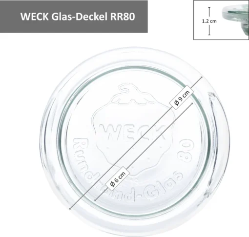 12er Set Weck Gläser 1040ml Zylinderglas Mit 12 Glasdeckeln Inkl Rezeptheft – Bild 6