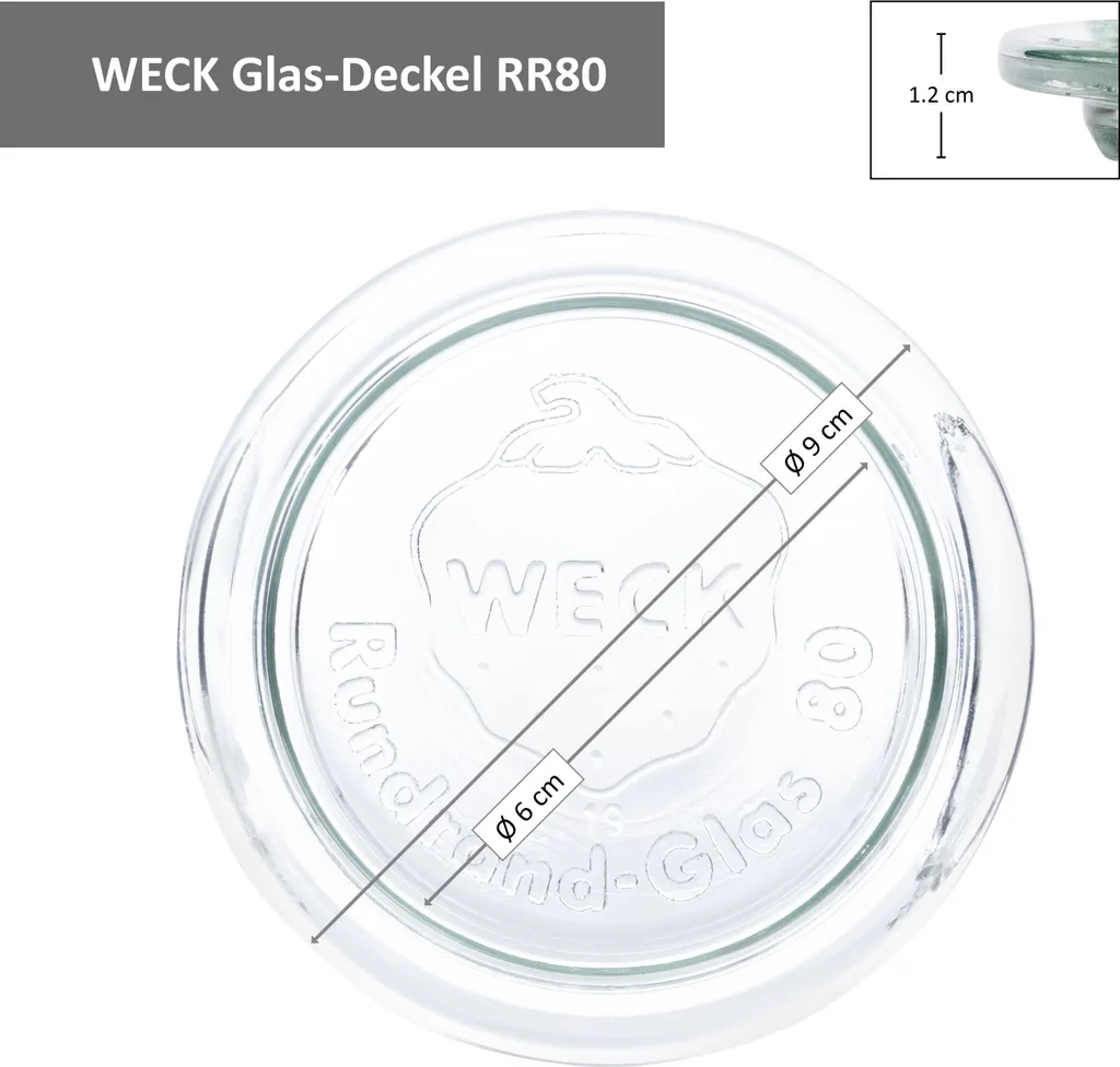 12er Set Weck Gläser 1040ml Zylinderglas Mit 12 Glasdeckeln Inkl Rezeptheft 6 12er Set Weck Gläser 1040ml Zylinderglas Mit 12 Glasdeckeln Inkl Rezeptheft – Bild 6