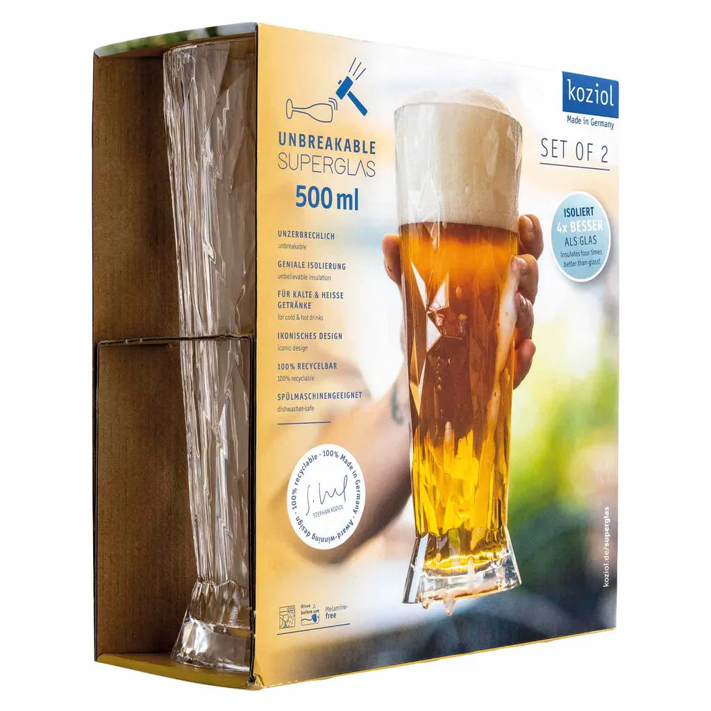 Koziol - Superglas Club Nr. 11 Bierglas 500 Ml 2er-Set 8 Koziol - Superglas Club Nr. 11 Bierglas 500 Ml 2er-Set – Bild 8