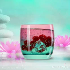Trinkgläser Rosa-Türkis Aus Glas Bunt Set 6 Stück 200ml (max.320ml) Wassergläser -Qualitätsladen Für Geschirr 5704bacbb71c4e6558a9ff5b19a488d4
