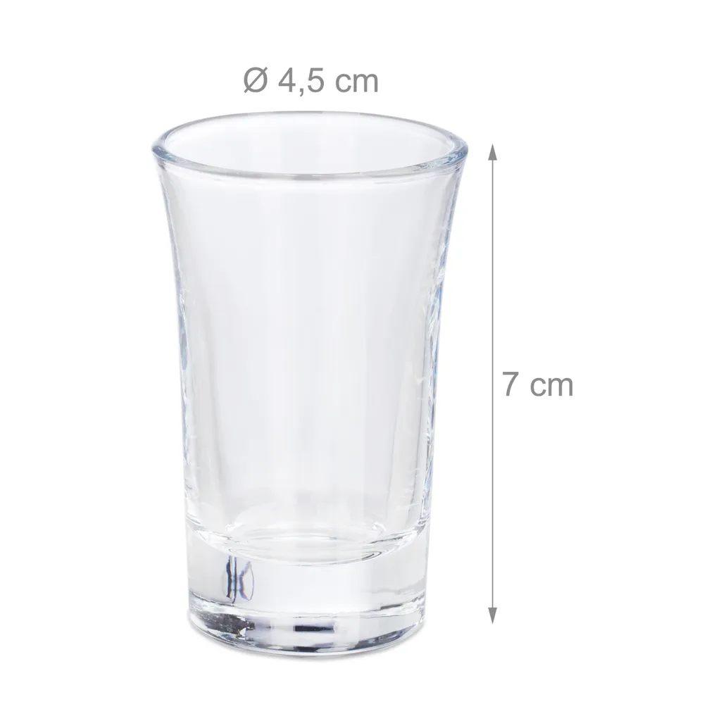 Relaxdays Schnapsgläser 4cl Im 6er Set 4 Relaxdays Schnapsgläser 4cl Im 6er Set – Bild 4