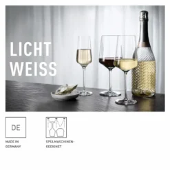 LICHTWEISS JULIE WEIßWEINGLAS-SET #1 VON NADINE NIGGEMEIER -Qualitätsladen Für Geschirr 57ebd48214c4085311dc07a7a625c860