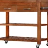 VidaXL Servierwagen 100x48x89 Cm Massivholz Akazie